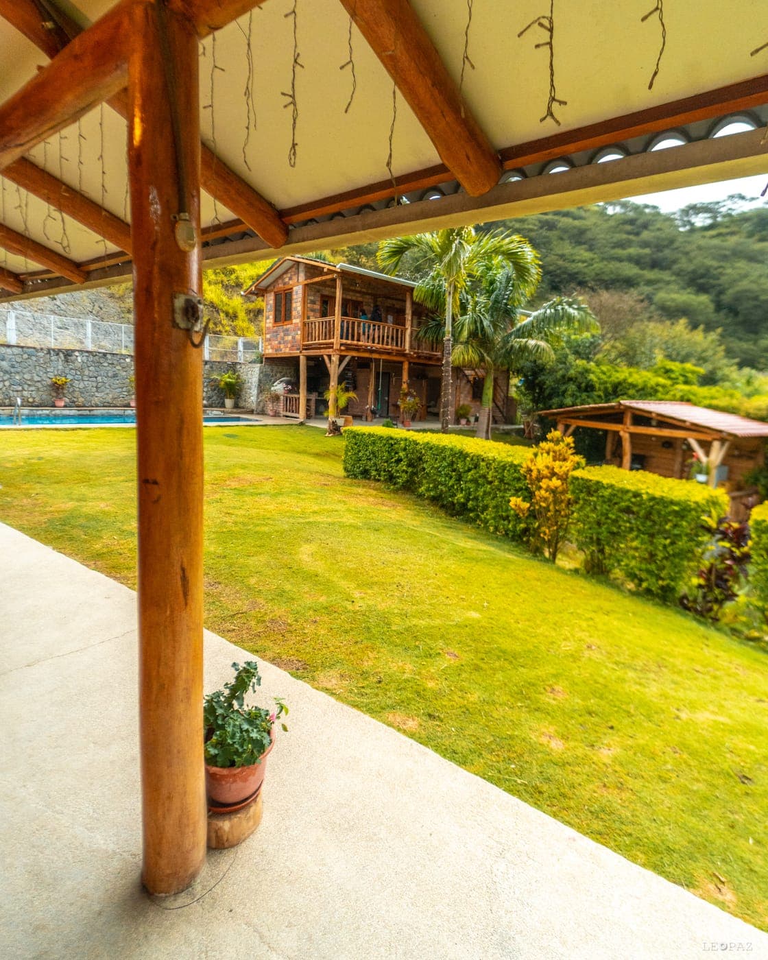 Pasillo de la finca